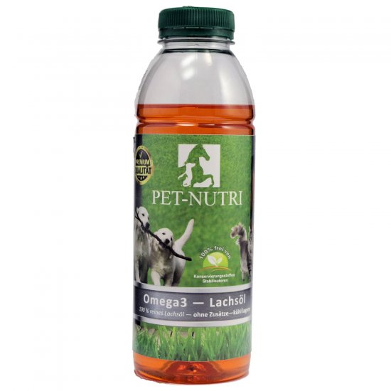 natürliches Lachsöl - 500ml - zum Schließen ins Bild klicken